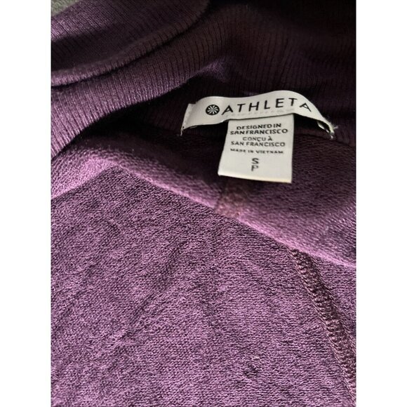 Athleta Pranayama Womens Restore Wrap Cardigan Size S Plum Purple Yoga Stretchy - Picture 3 of 8